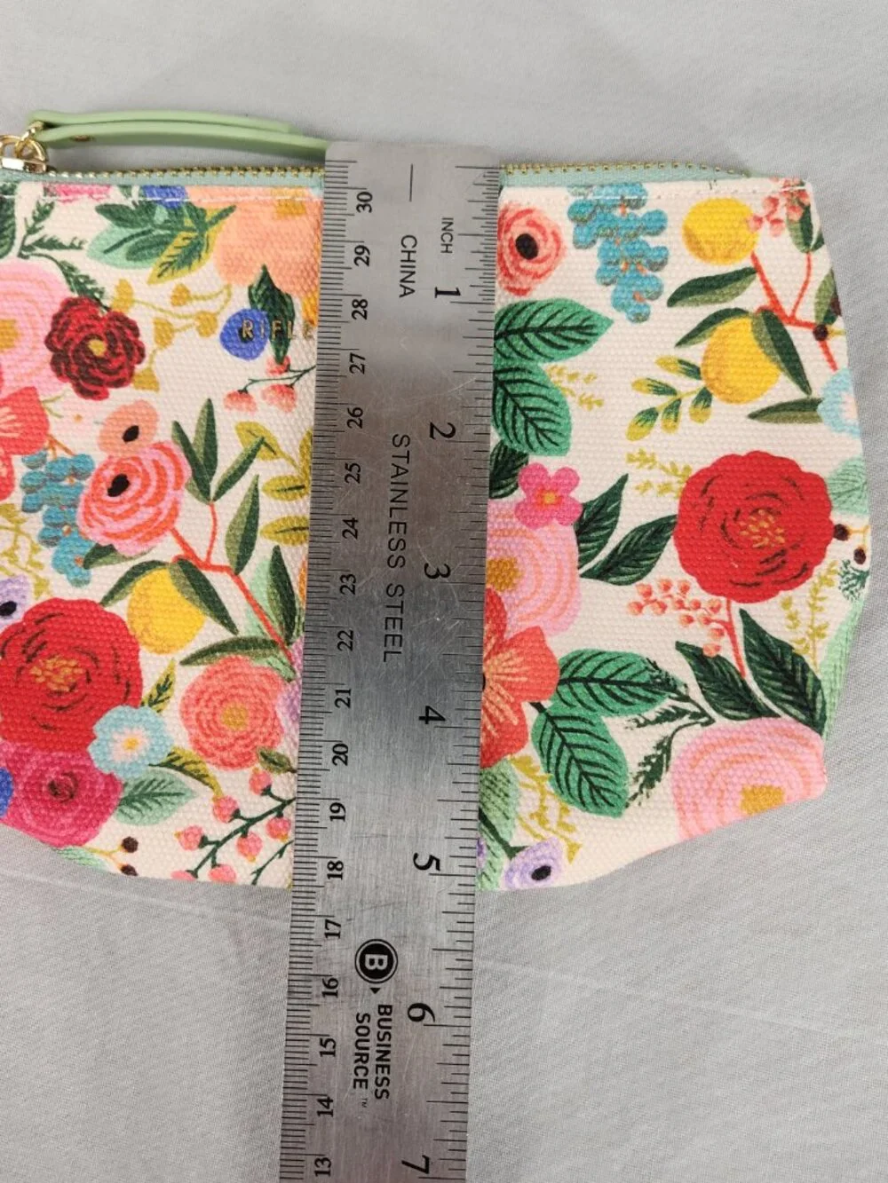 New Rifle Paper Company Lot 2 Notebooks ZIpper Pouch Keychain Floral Garden